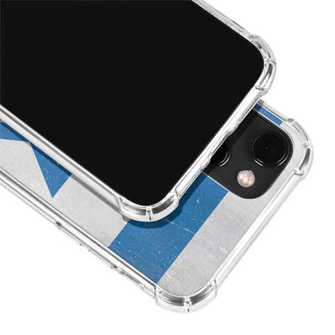 Israel Flag Distressed iPhone 14 Clear Case